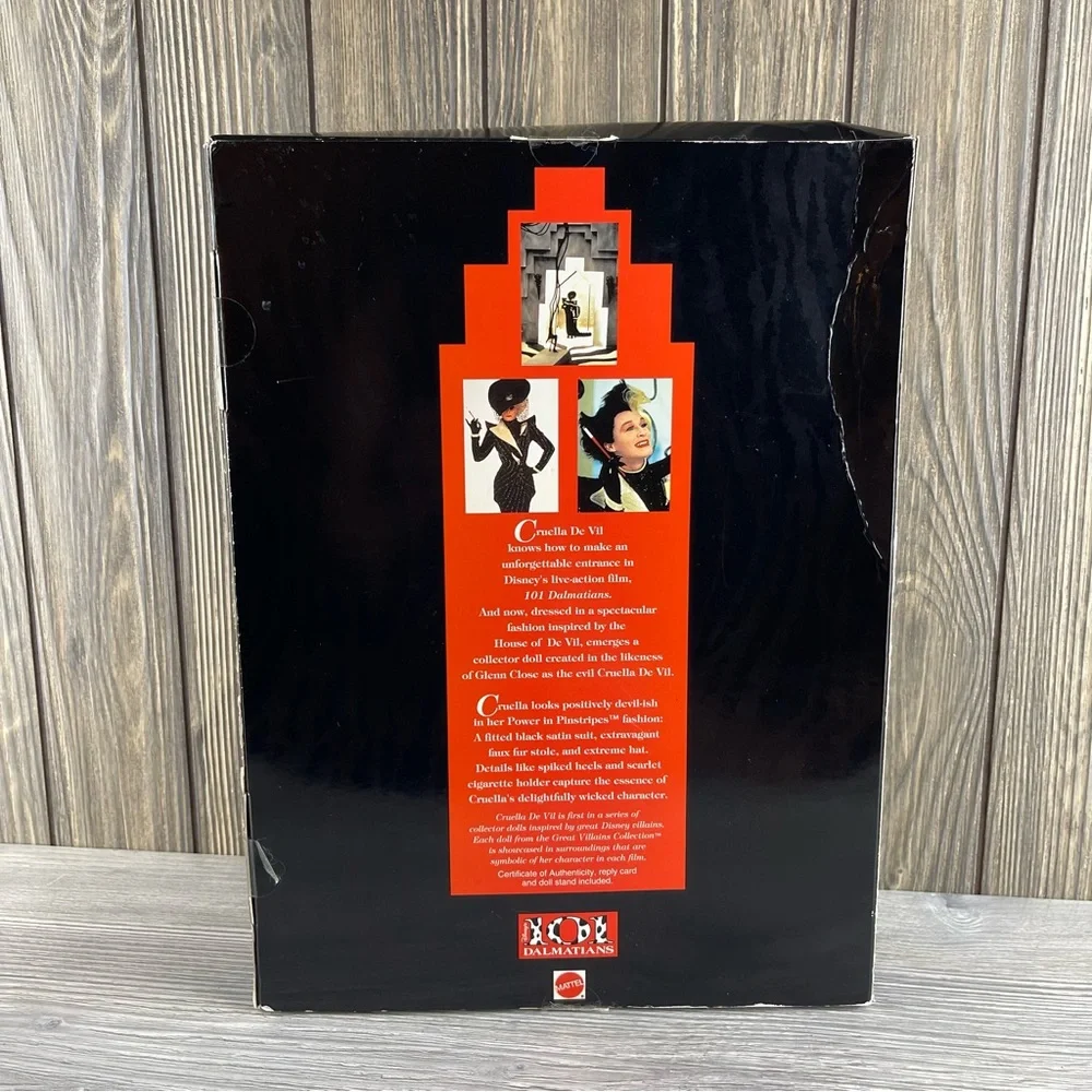Disney’s 101 Dalmatians Cruella De Vil Power In Pinstripes Collector Doll (1996)